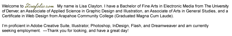 Front Page Text